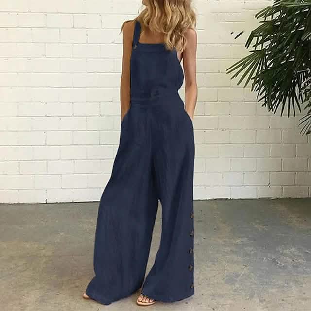 Women's Fashion Casual Loose Jumpsuit