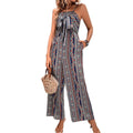 Women's Jumpsuit Pocket Print Geometric Square