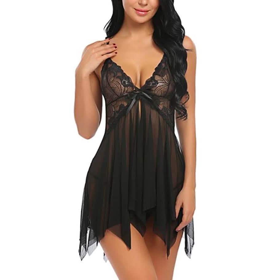 Women's Lace BabyDoll Lingerie Sleepwear