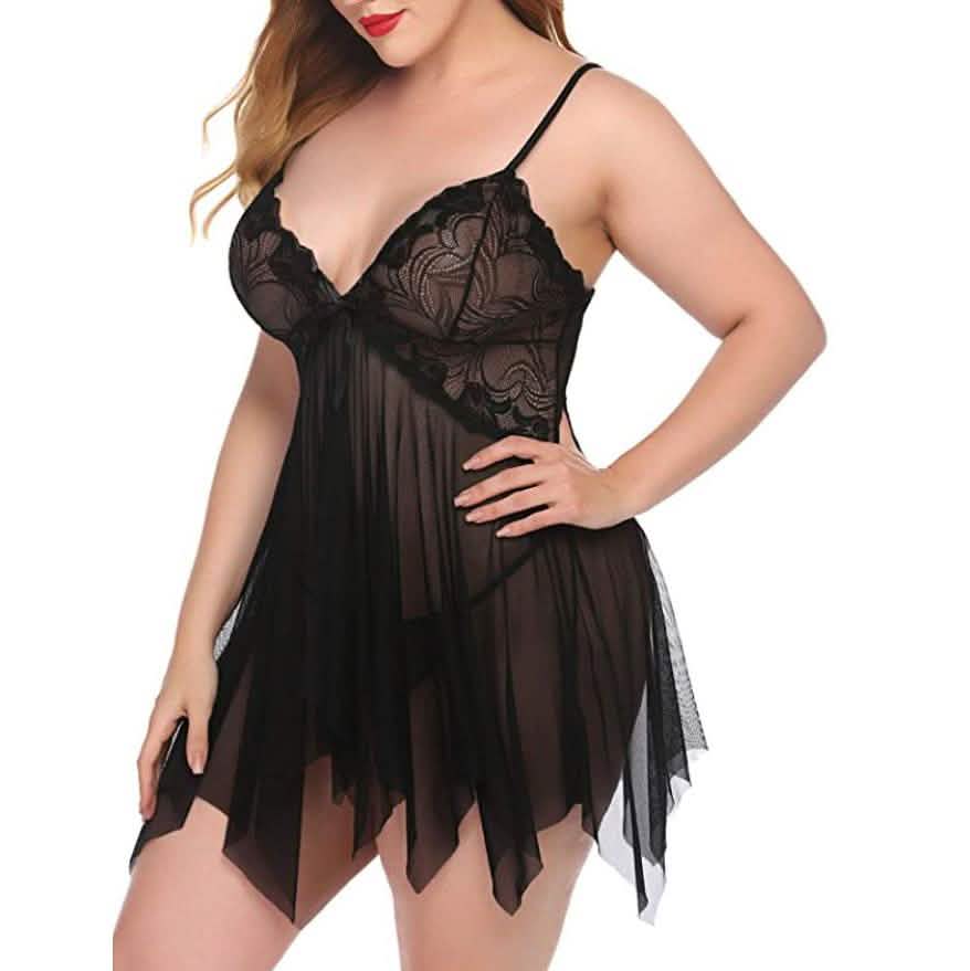 Women's Lace BabyDoll Lingerie Sleepwear